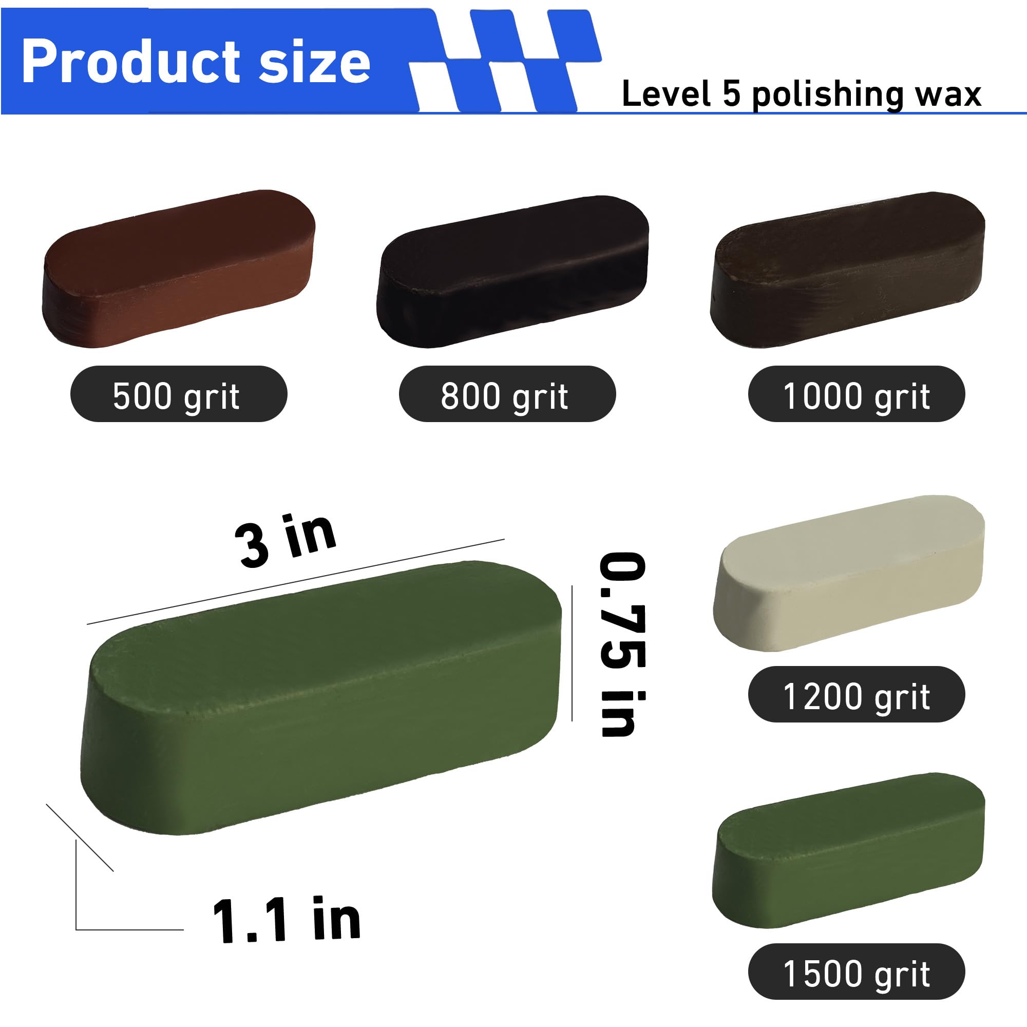 8" Buffing Wheel Kit - Metal Polishing for Angle Grinders -2