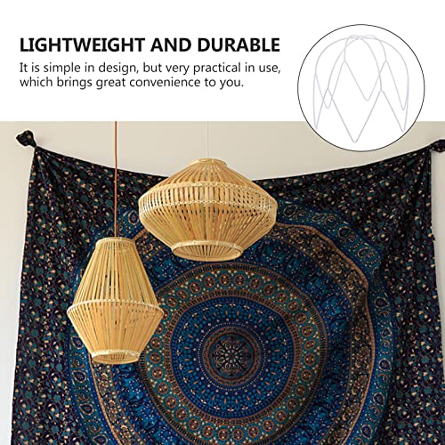 Abat-jour en fil de fer E27 pour lustre artisanal et lampe de table - 4