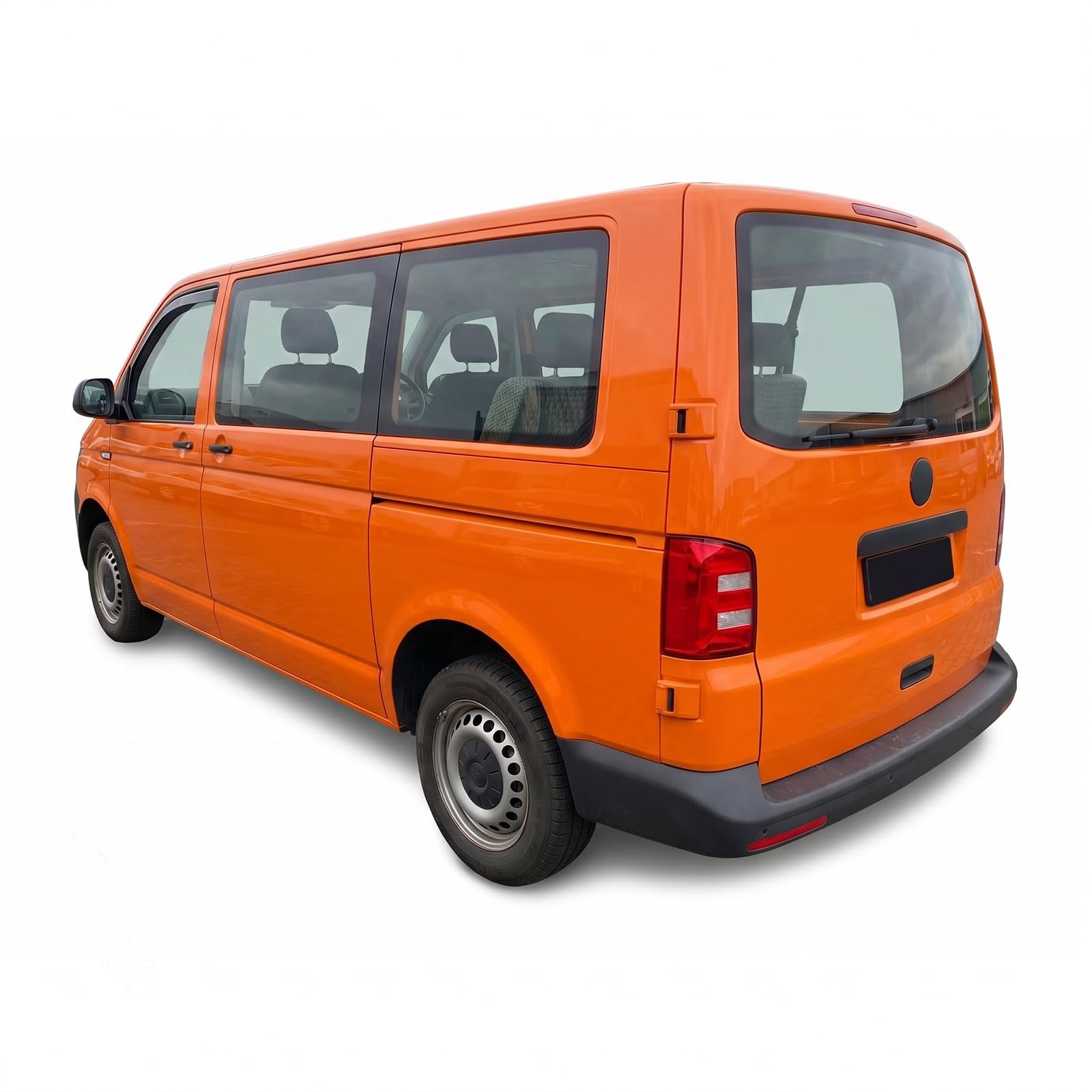 J&J Automotive GP Deflectores de Viento y Lluvia Aptos para Carawel/Tran-Türerr/Multivan T5 2003-2015, Negro, Tintado, Juego de 2 Piezas