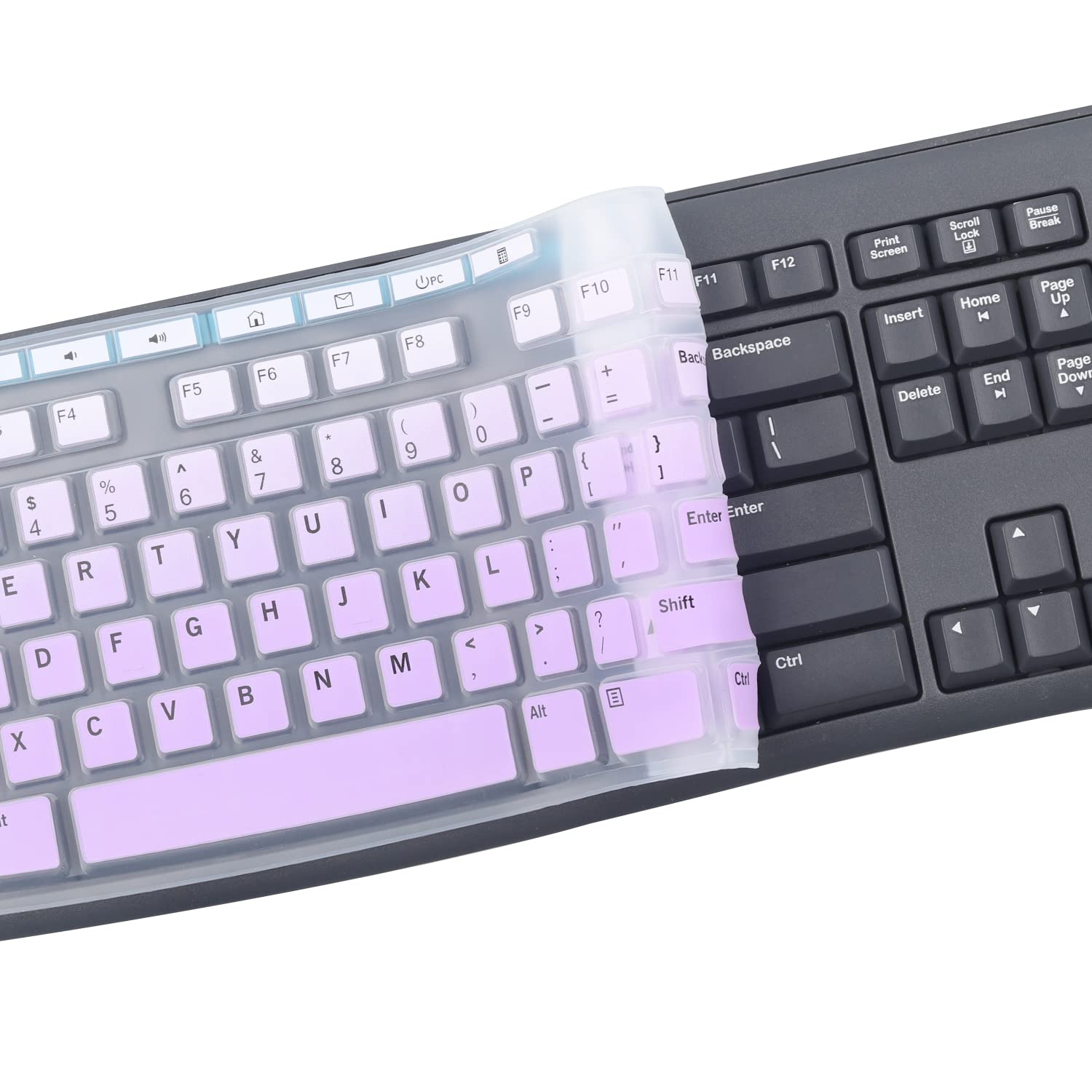 Copertura ultra sottile per tastiera wireless Logitech MK270 e Logitech K200 K260 K270 MK200 MK260 MK270 MK275 MK295, accessori Logitech MK270, trasparente (layout USA
