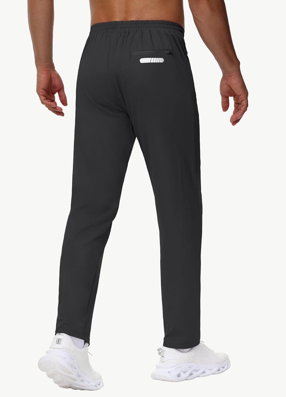 Men's 30" 34" 36" Tall Sweatpants - Lightweight Athletic Workout Running Traning Track Joggers Pants with Zipper Pocket - Image 2