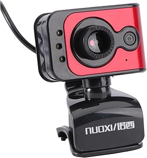 UKCOCO 1pc Camera Vlogging Camera Office Camera Red Laptop Gaming Camera Laptop Streaming Camera 4k Network Online Camera Smart Computer Camera High-definition Live Camera USB Camera USB