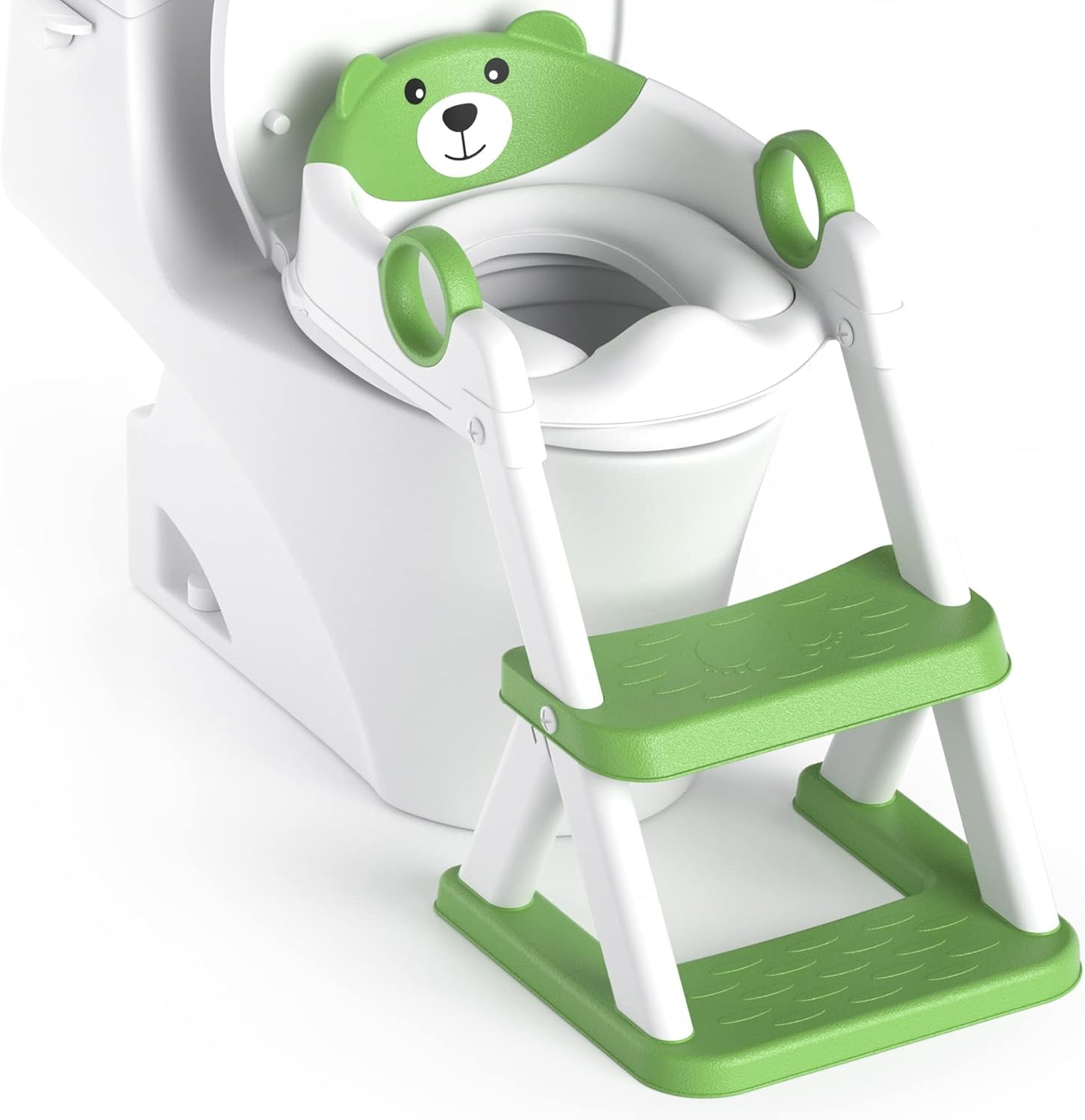 Potty Training Seat, Upgrade Toddler Toilet Seat for Kids Boys Girls, 2 in 1 Potty Training Toilet for Kids, Splash Guard Anti-Slip Pad Step Stool