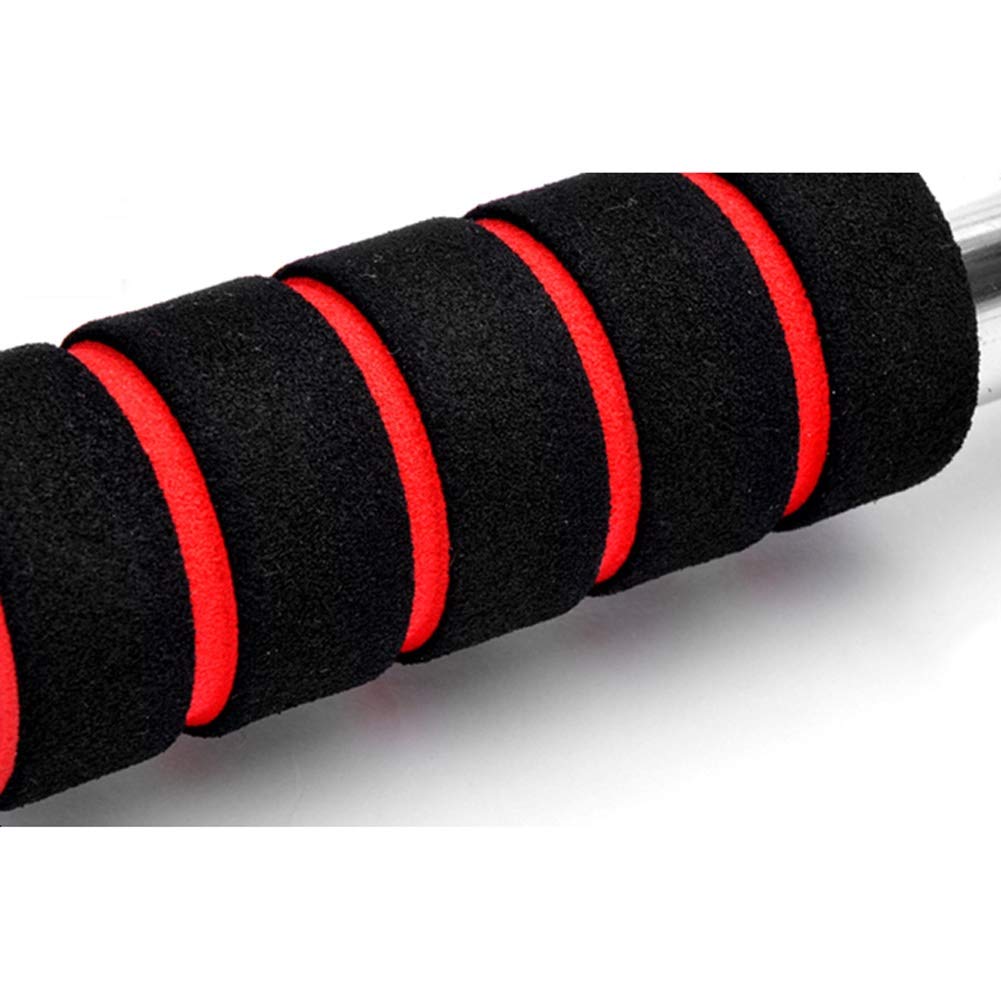 HUAHUA Home Fitness Dispositivo de Pull-up Puerta Marco de la Puerta Interior de la Pared Golpe Libre Barra Horizontal Negro Rojo 85-110CM (Size : 100-130cm)