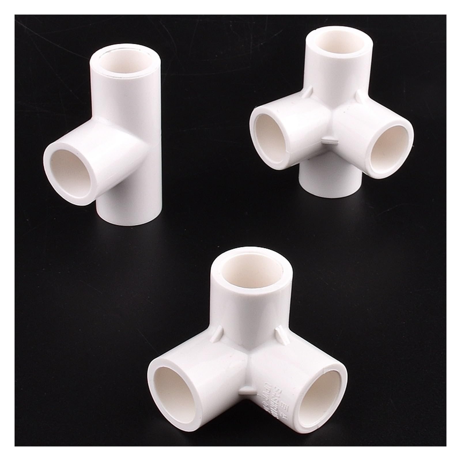1~5 Pz Bianco 16mm Raccordi for Tubi Connettore Irrigazione del Giardino Diretta Tee Gomito Adatto per tubi da piscina(PVC Pipe Length 50cm,5Pcs)