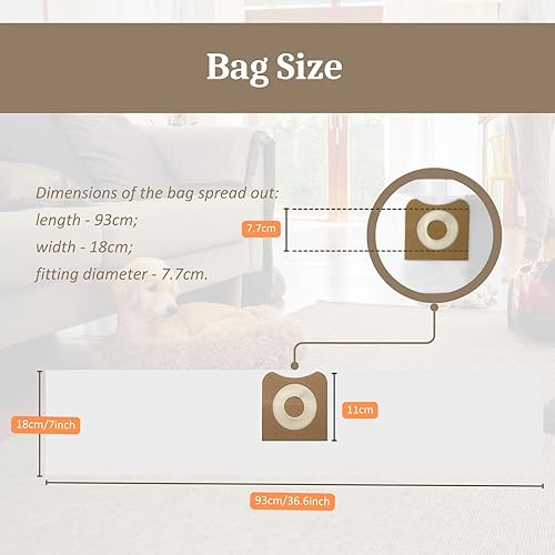 Miniatura 7 de LeadCon Paquete de 10 bolsas de recolección de polvo de alta eficiencia VF3501 compatibles con aspiradoras Ridgid & Workshop de 3 a 4.5 galones,