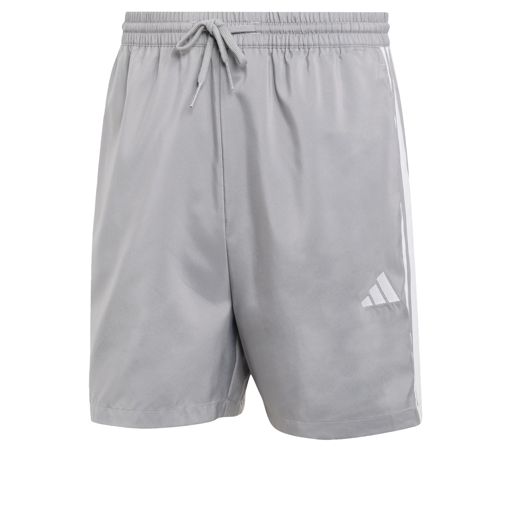 adidas Men's Essential Three Stripes Chelsea Base Short Shorts, Grey Three/White, 4XL