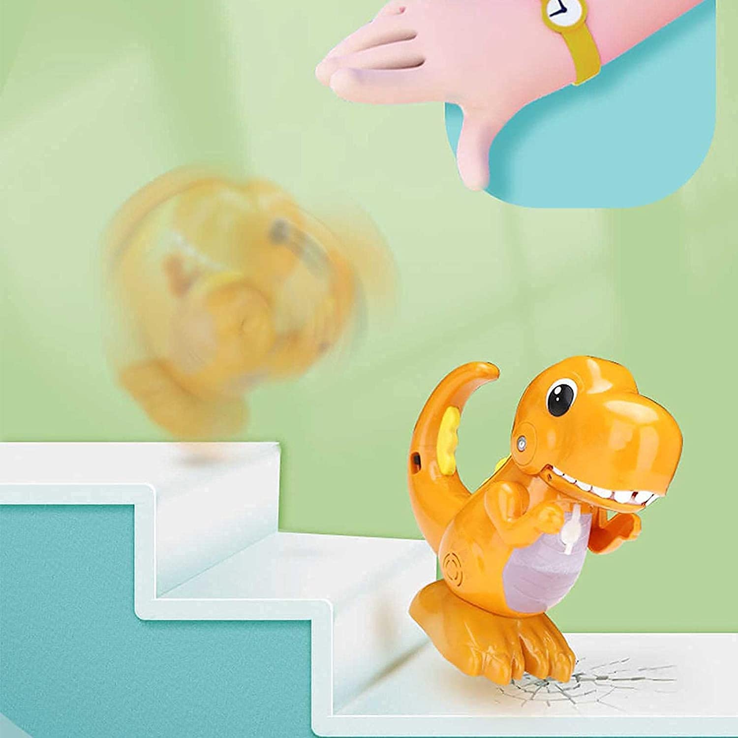 QiXian Electric Bubble Hine for Babies with Music and Lighting Function Bubble Maker with Bubble Solution Bubble Hine As Birthday Holiday for Kids Party Outdoor,Orange