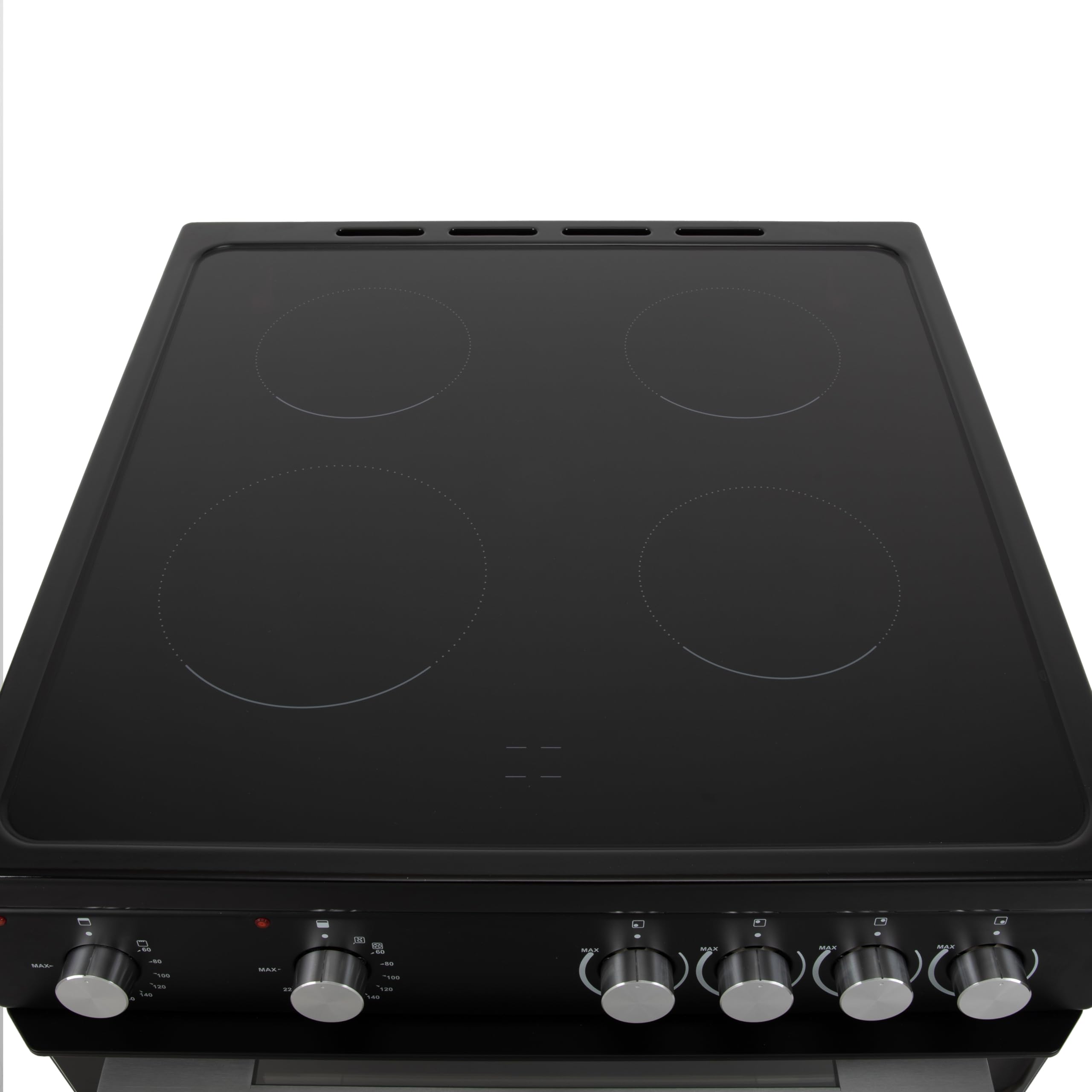 Willow WT60CCB 68L Freestanding Electric Cooker, Twin Cavity Cooker with Ceramic Hob and 31l Grill Cavity, 2 Years Warranty - Black — view 4