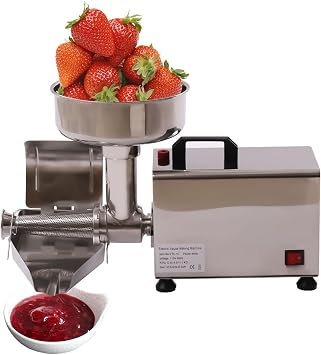 Electric Tomato Strainer Machine, 450W 110V Commercial Grade Tomato Milling Machine with 50 Kg/H, Stainless Steel Food Strainer And Sauce Maker Fruit Press Squeezer