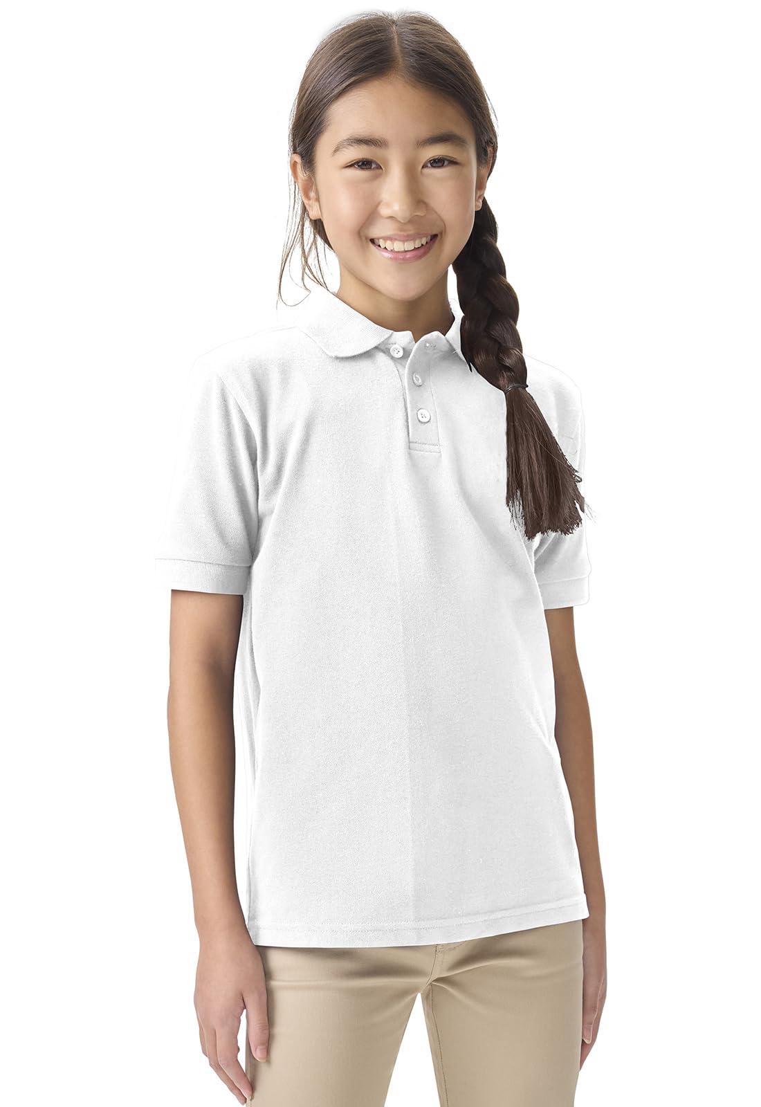 Classroom School Uniforms for Boys and Girls Short Sleeve Pique Polo