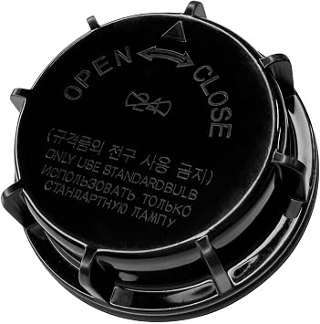 Car Headlight Dust Cover, Headlight Lens Cover Replacement OEM#921402D000 921403K000 92140-2D000 92140-3K000 Car Accessories Light Covers Cap Compatible with Hyundai Kia Elantra Black