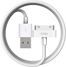 30 Pin Charging Cable for iPhone 4/4S 3G/3GS, iPad 1/2/3, Old A-pple Charging Cable, USB Sync and Charging Cable Compatible with iPod Nano/Touch, 30 Pin Dock Connector