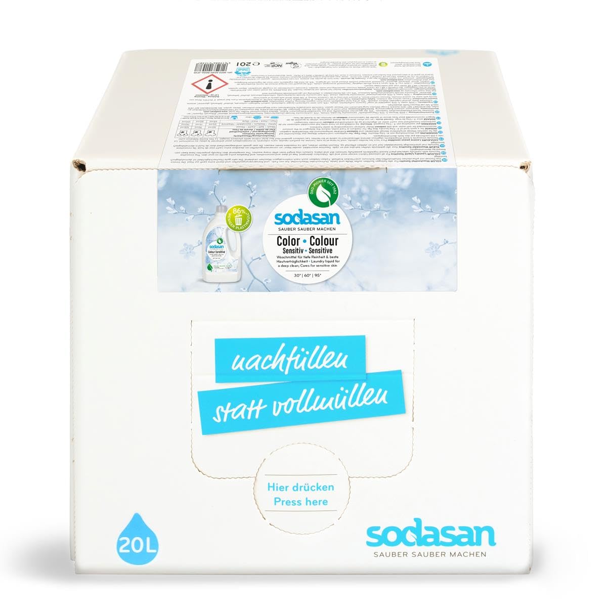 Sodasan Color Waschmittel Sensitiv 20l