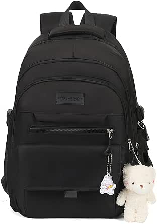 Girls Backpack for College and School - Aesthetic Teen Bookbag with Accessories