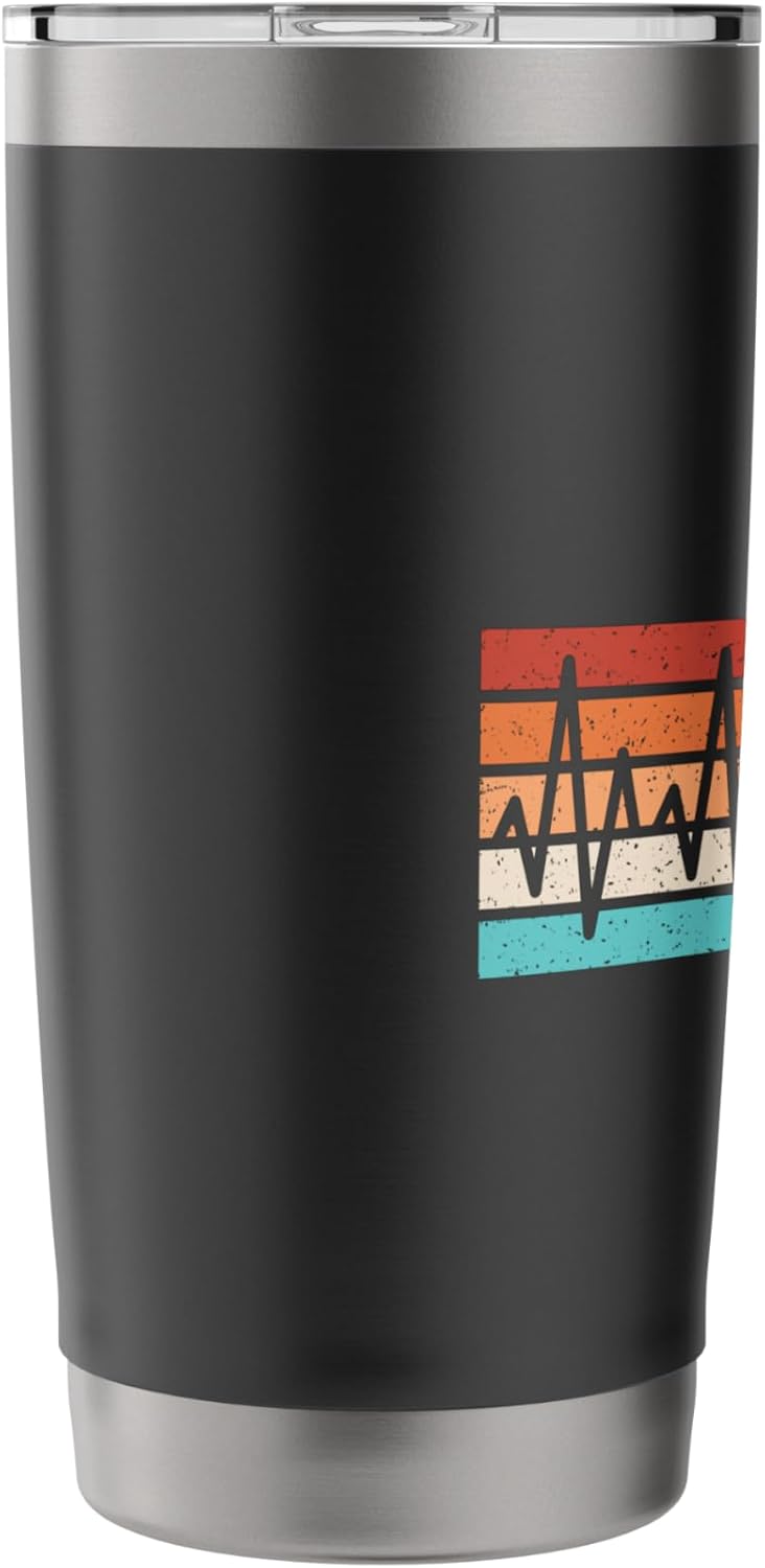 Snowboarding Heartbeat Snowboard Snowboarder Men Women Kids Stainless Steel Insulated Tumbler - Image 4