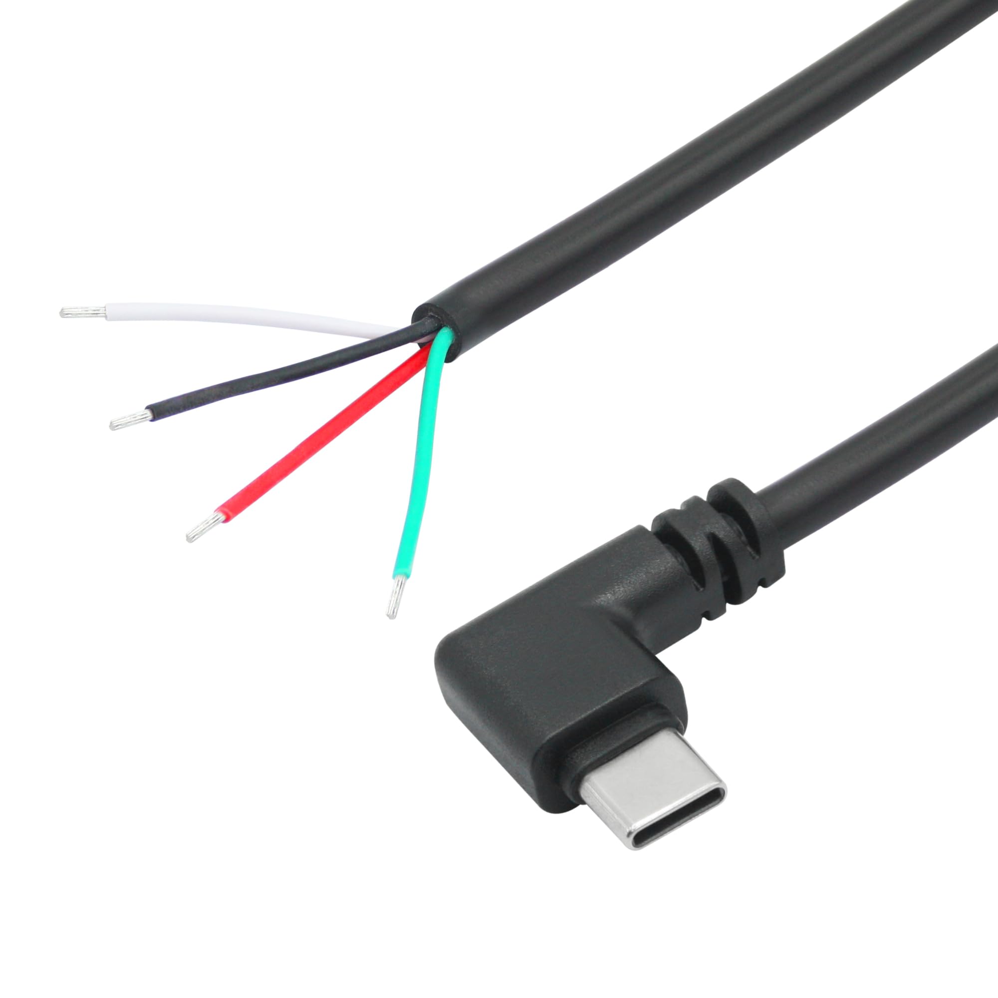 10Pcs 2 7D Black 5V USB Type C Male Plug 2 Pin To Bare Open End Wire Connector Usb C Diy Repair Po I.1380589729