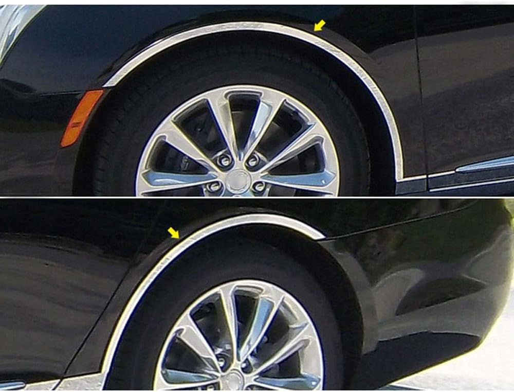 4p Chrome Fender Trim w/Gasket fit for Cadillac XTS 2013-2017