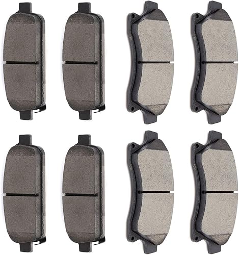 OCPTY Pastillas de freno de cerámica, pastilla de freno delantera y trasera de parada rápida para Chevrolet Cruze 2011-2015, 2016 para Chevrolet