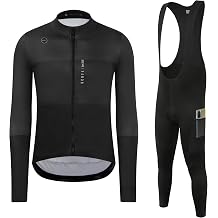 Winter Cycling Kit Men's Cycling Jersey Set Long Sleeves Jersey Bike Pants Cycling Clothing Softshell Windbreaker