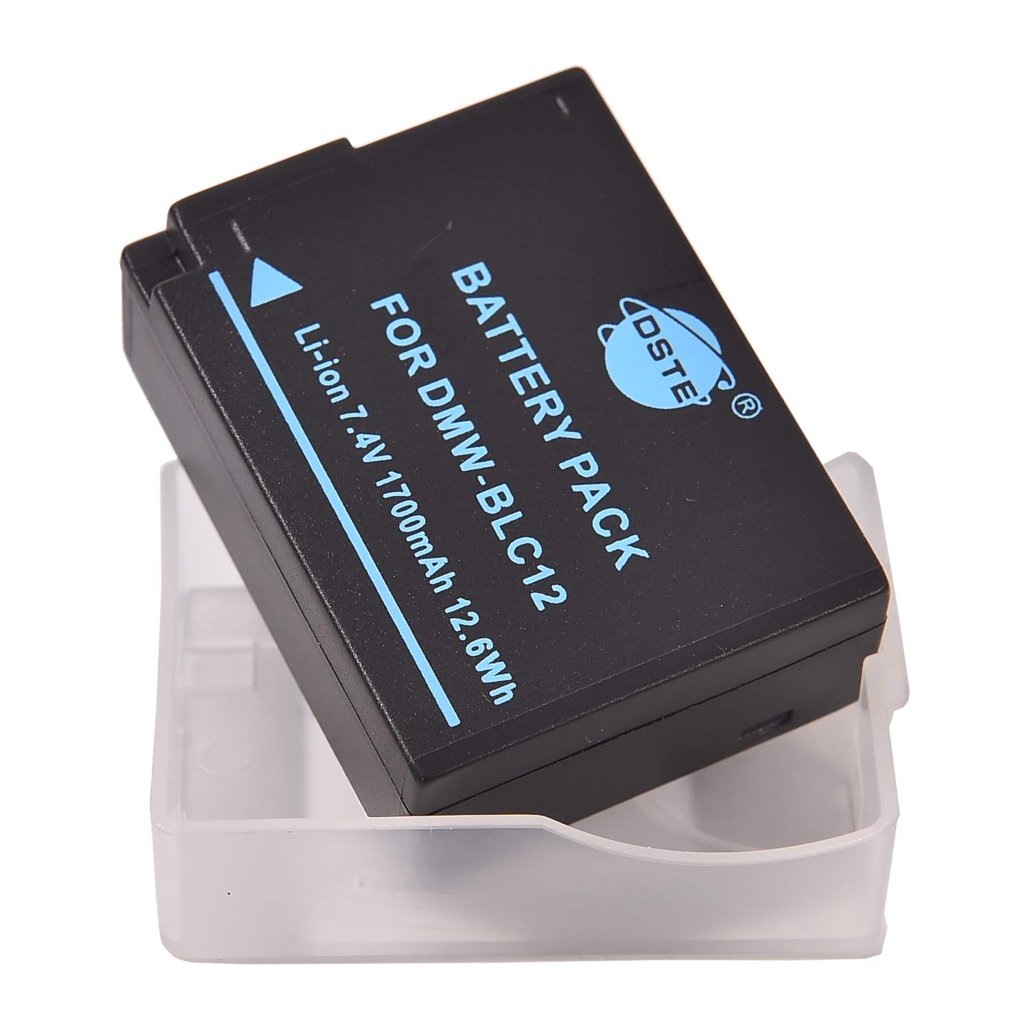 DSTE - Batteria di ricambio per DMW-BLC12 e fotocamera Lumix DMC-G6 DMC-G7 DMC-GH2 DMC-FZ200 DMC-FZ200GK DMC-FZ1000 V-LUX4 Leica Q come DMW-BLC12E DMW-BLC12PP BP-DC12 BP-DC12U 2E.