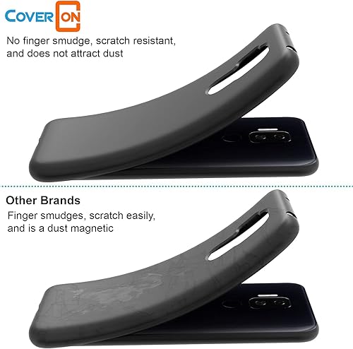 Miniatura 7 de CoverON TPU delgado diseñado para la caja del teléfono Samsung Galaxy A32, cubierta suave flexible - negro