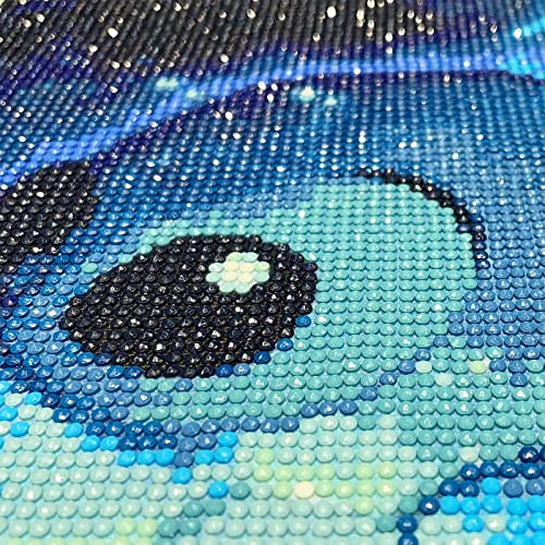 Ceovr Stitch Diamond Painting Kits For Adults, Blue Starry Stitch Diamond Art Paintings Kits For Beginners, 5D Round Full Drill Diamond Painting Kits, Diamond Bead Dots By Numbers Kits 12X16 Inch #TOP7