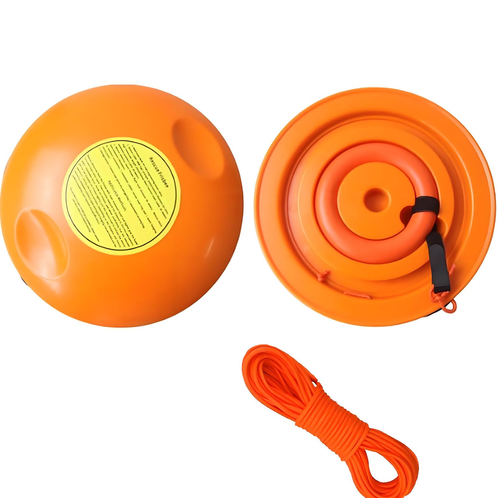 Caibendss Orange Water Rescue Throwing Disc Frisbee+EquipmentBag