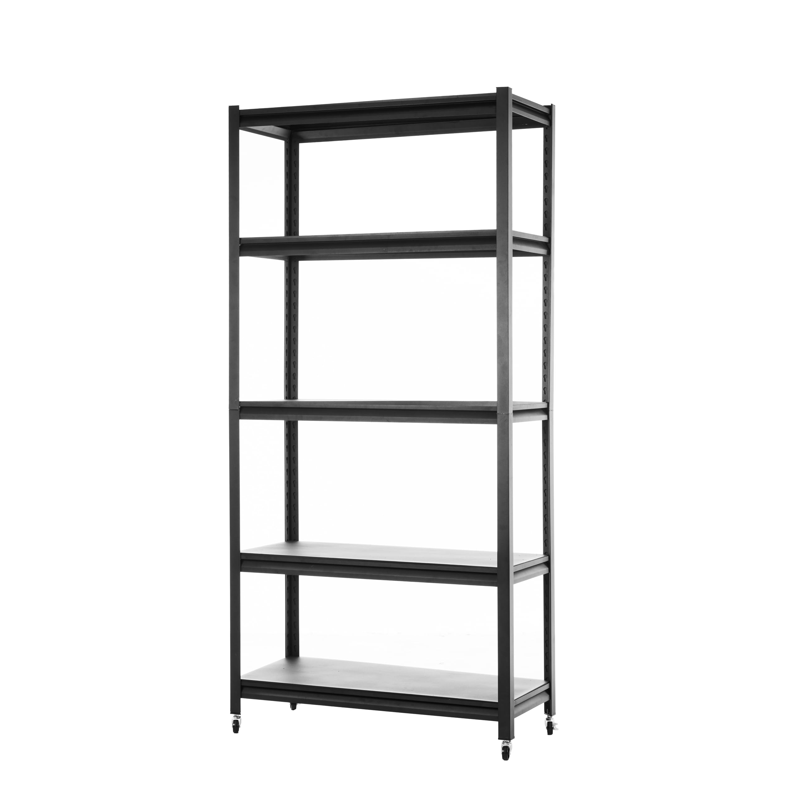 Storage Shelves with 5 Adjustable Levels, Garage Storage Shelves, Heavy Duty Metal Shelves, Practical Shelf Units, Suitable for Warehouse Storage Rooms, wardrobes, Kitchens(72 x 35x15 inches)