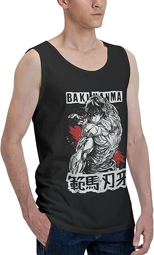 Miniatura 2 de Anime Tank Top Shirt Baki The Grappler Mens Summer Sleeveless Tops Fashion Vest