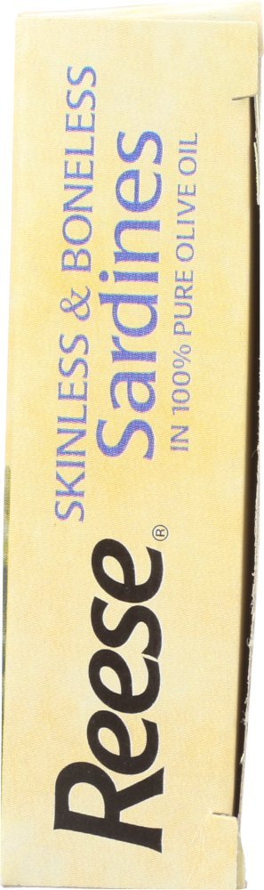 Reese Skinless and Boneless Sardines in Olive Oil, 3.75-Ounces (Pack of 10)
