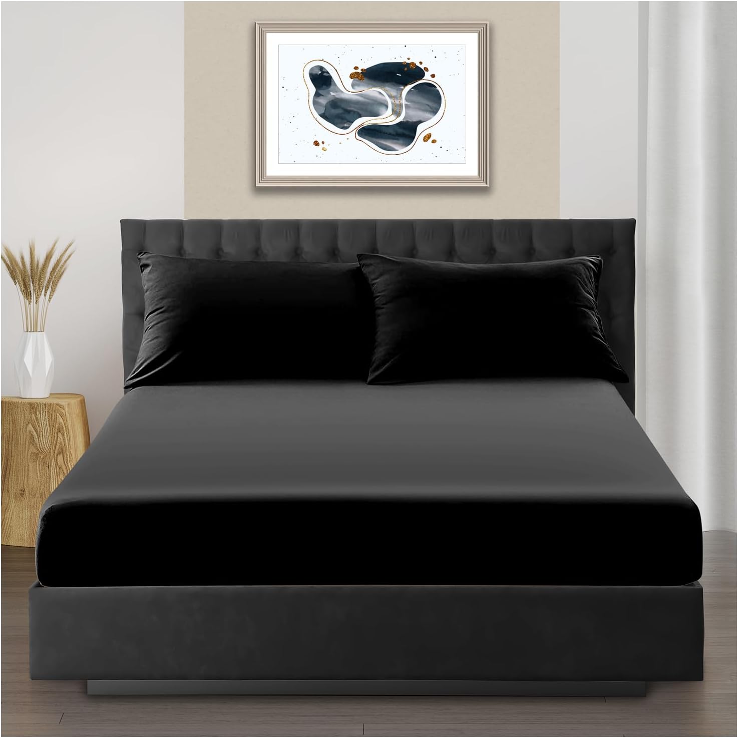 Easy Care Microfiber Plain Dyed Single Fitted Sheet, Soft Polyester ...
