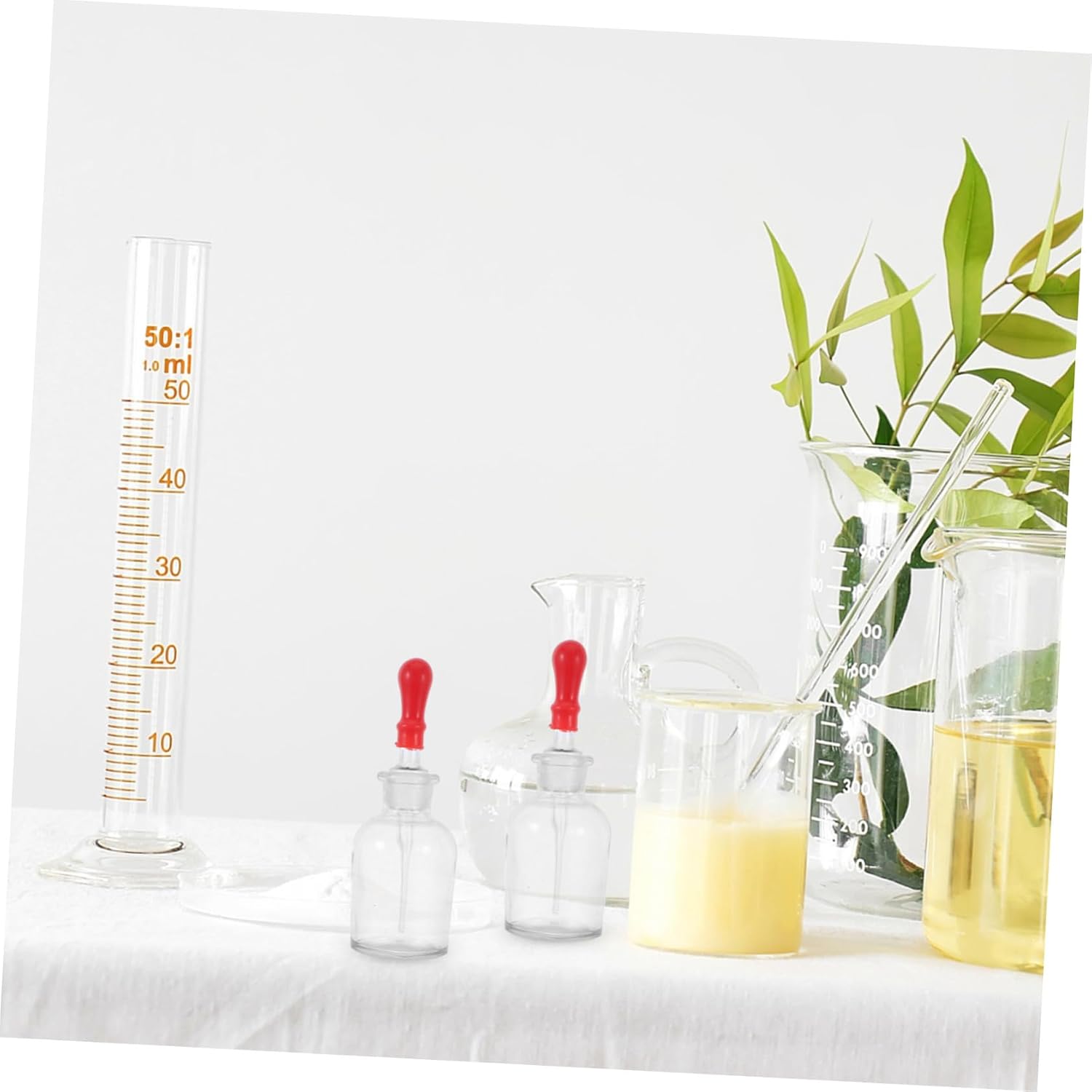 10Pcs Frosted Alkaline Glass Dropper Bottles Clear Transparent Oil Containers for Essential Oils Reagents and Cosmetics for DIY Projects and Travel