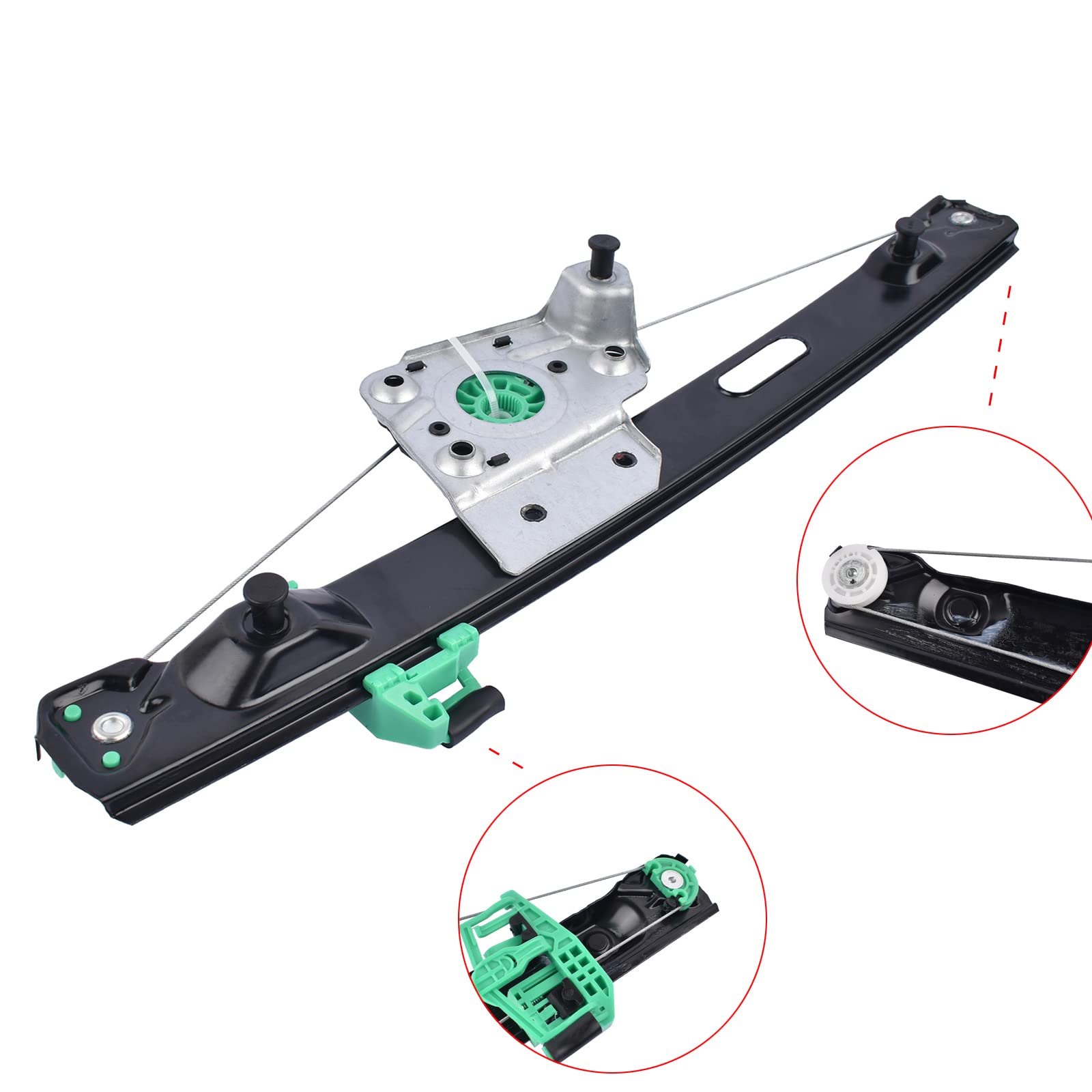 Lève-vitre arrière droite sans moteur 749-469 compatible avec 3 séries E90 E91 316d 318i 320d 325i 330xi 335d 51357140590 Huiruhy