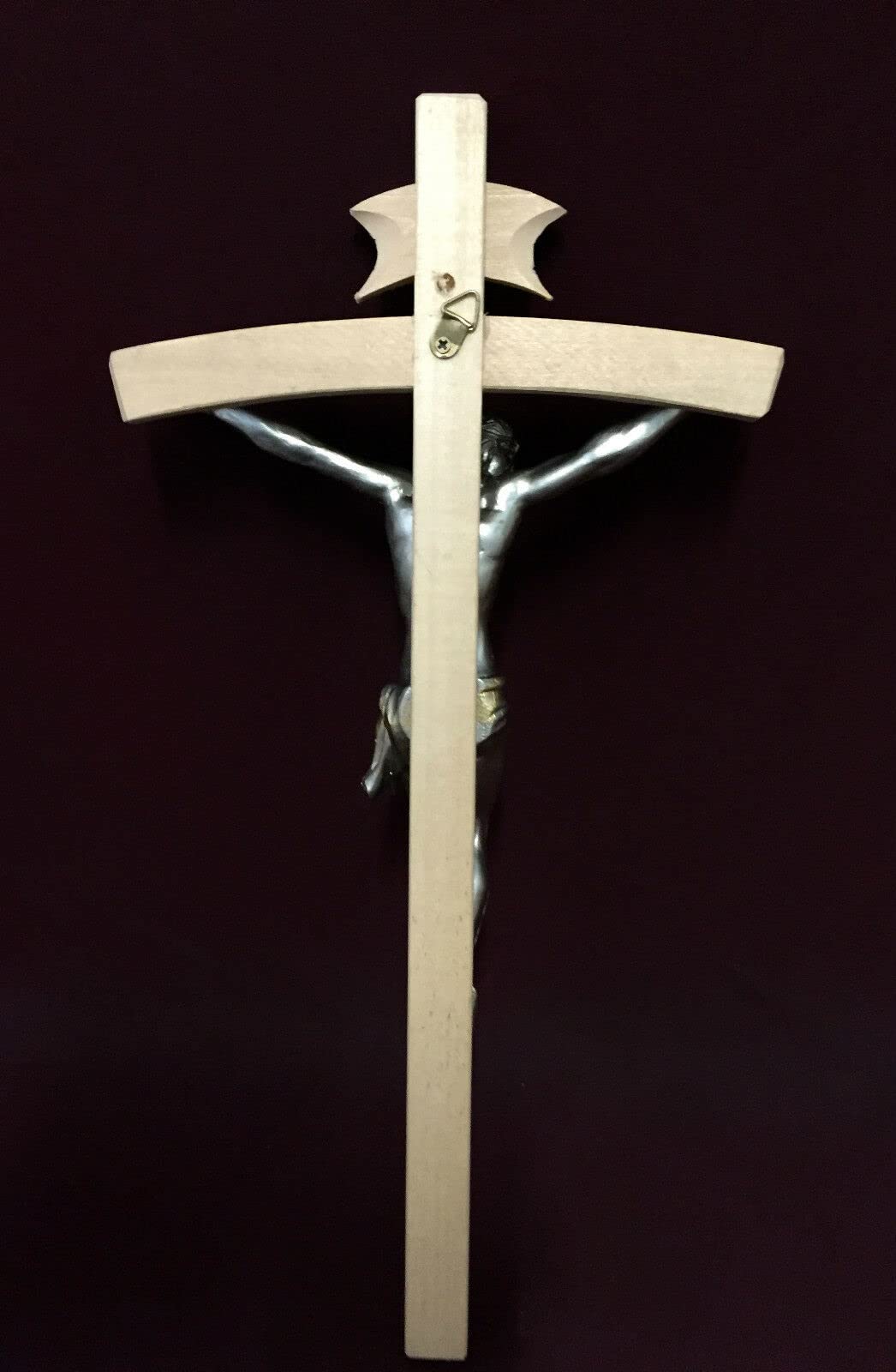 Krzyż ścienny Jezus krzyż złoty mosiądz masywny Jezus na krzyżu 45 x 25 cm krucyfiks Jezus Chrystus