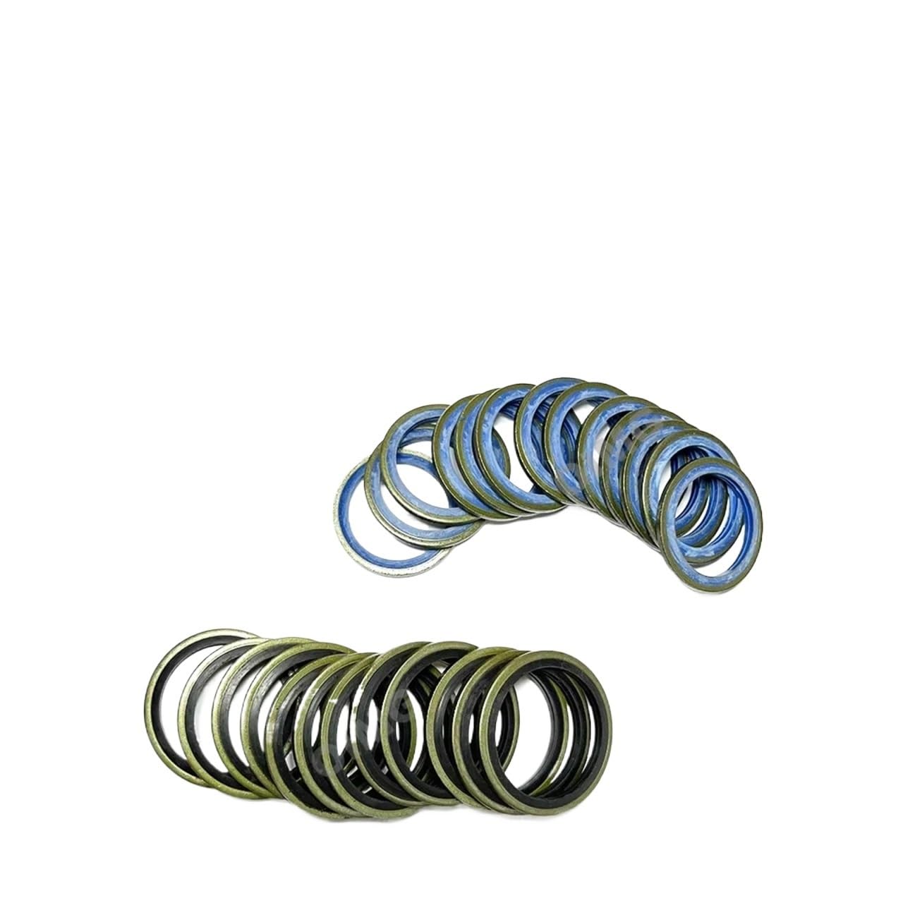 100/245 Metal Automotive Sealing Gasket Combination kit self-Centering Oil Resistant Sealing Rubber Gasket(245pcs)