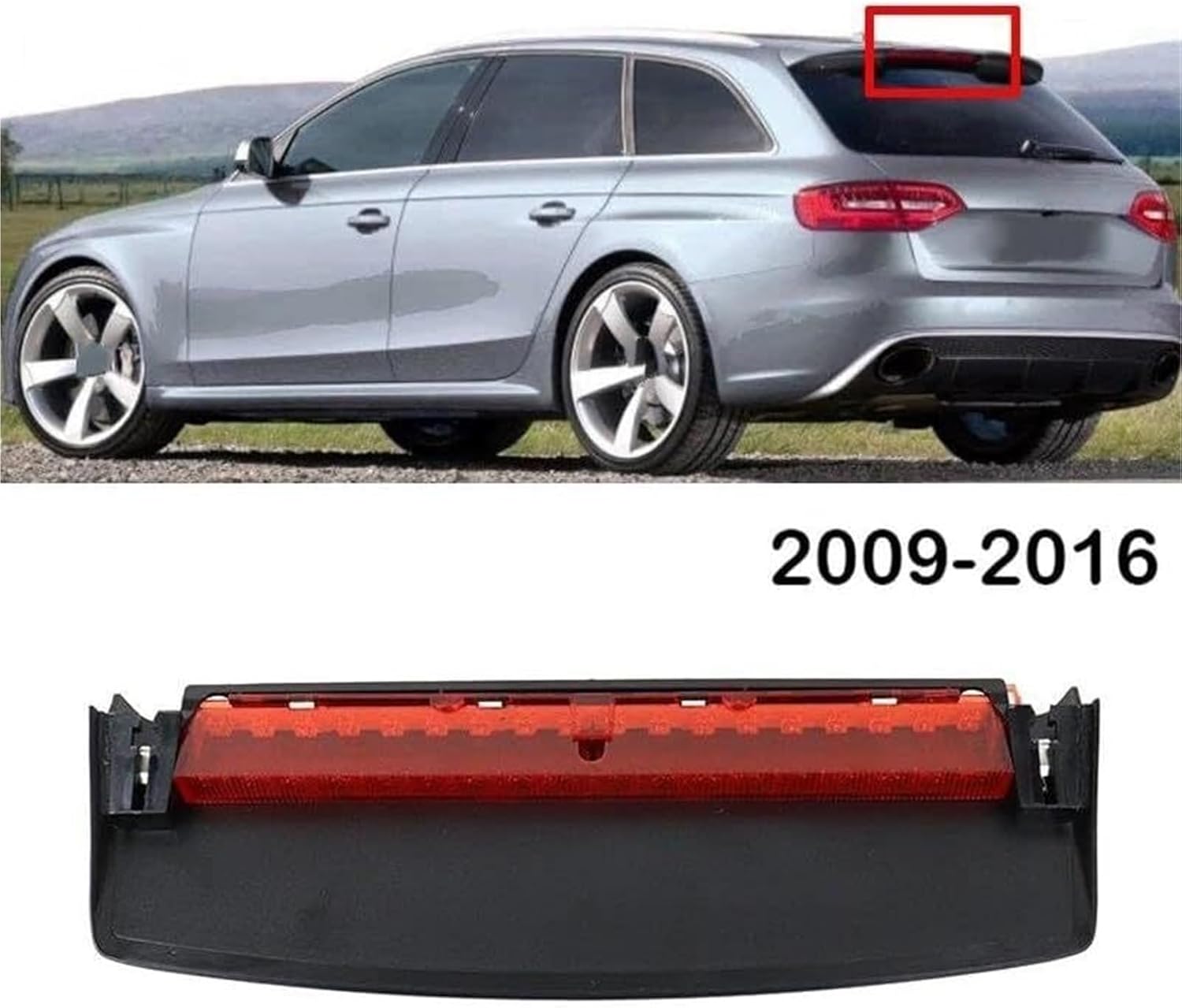 車の安全のための第3ブレーキランプ A4 A4L B8 2009-2016 車用 リアサードブレーキライト ハイマウントストップ