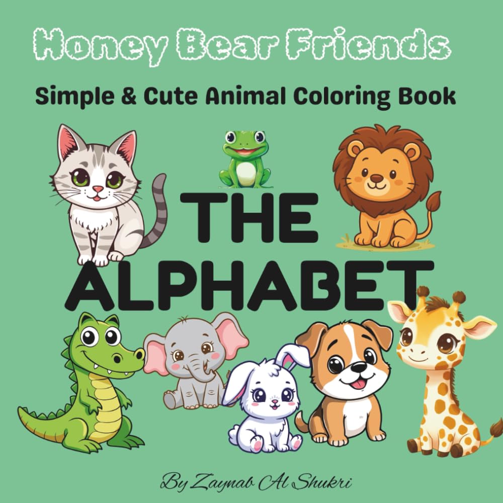 Honey Bear Friends: simple & Cute Coloring Book