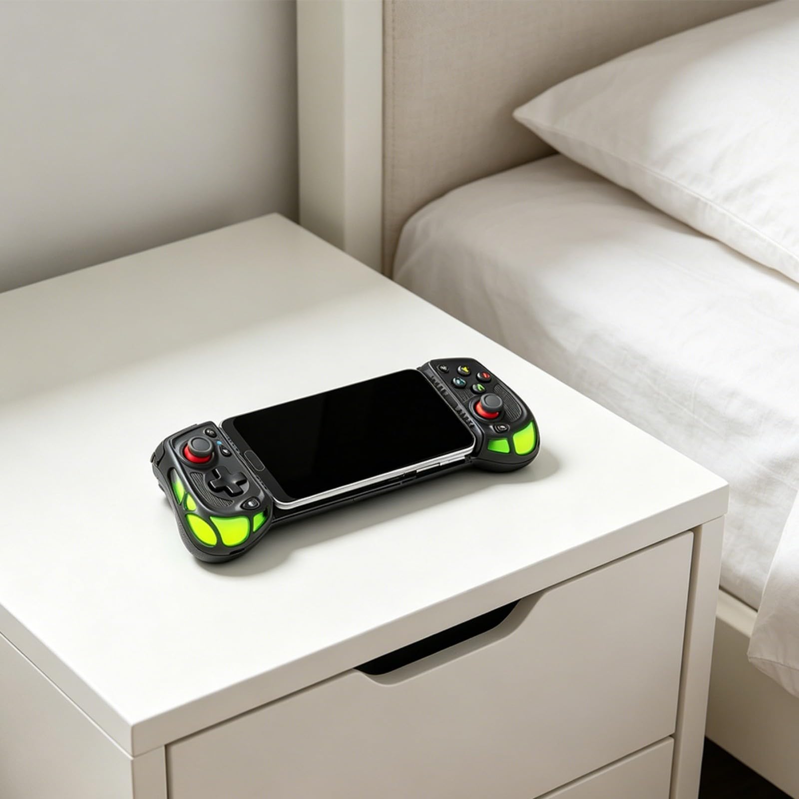 Risveglio Controller di gioco mobile con joystick effetto Hall, impugnatura da gioco RGB e controller USB per telefono con pulsanti macro