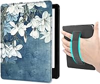 Vista 14 de Funda para Kindle Paperwhite (6.8 pulgadas, 11.ª generación, versión 2021) con correa de mano, funda inteligente rígida de PC con función