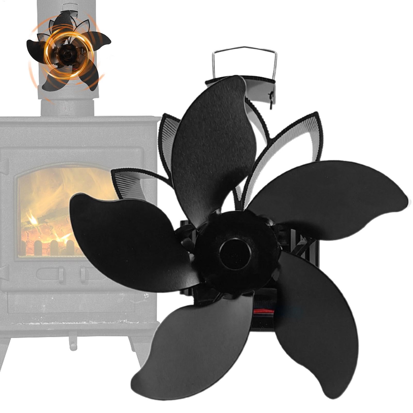 Ventilatore Per Stufa A Legna Alimentato Dal Calore 5 Pale Non Elettrico