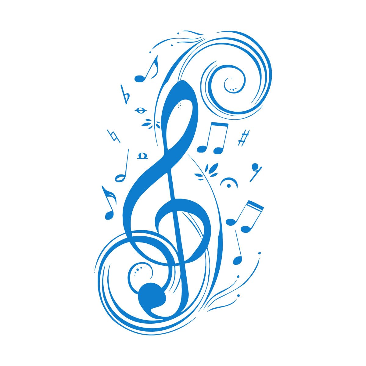 Musical Note Wall Stickers Vinyl Livingroom Decoration Decal Art Master Bedroom Wall Murals Romantic Music Classroom Decals Extra Large - 70x120cm