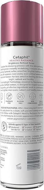 Cetaphil Healthy Radiance Brightness Refresh Face Toner, 150ml, for Hyperpigmentation, with Niacinamide (Pack of 2)