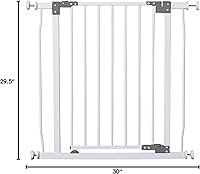 Vista 7 de Puerta del pasillo Dreambaby Liberty extra ancho, Blanco