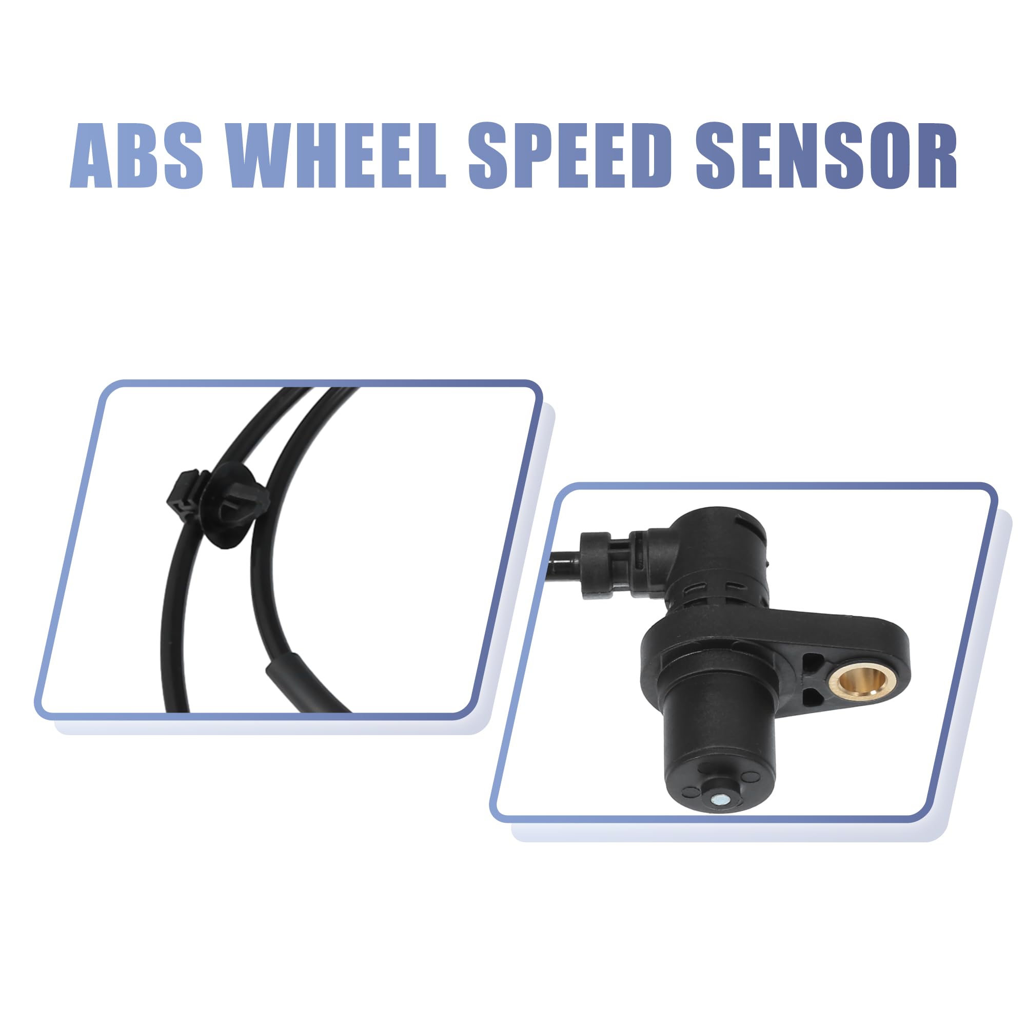Amazon.com: uxcell 1 Pair Front Left Right ABS Wheel Speed Sensor