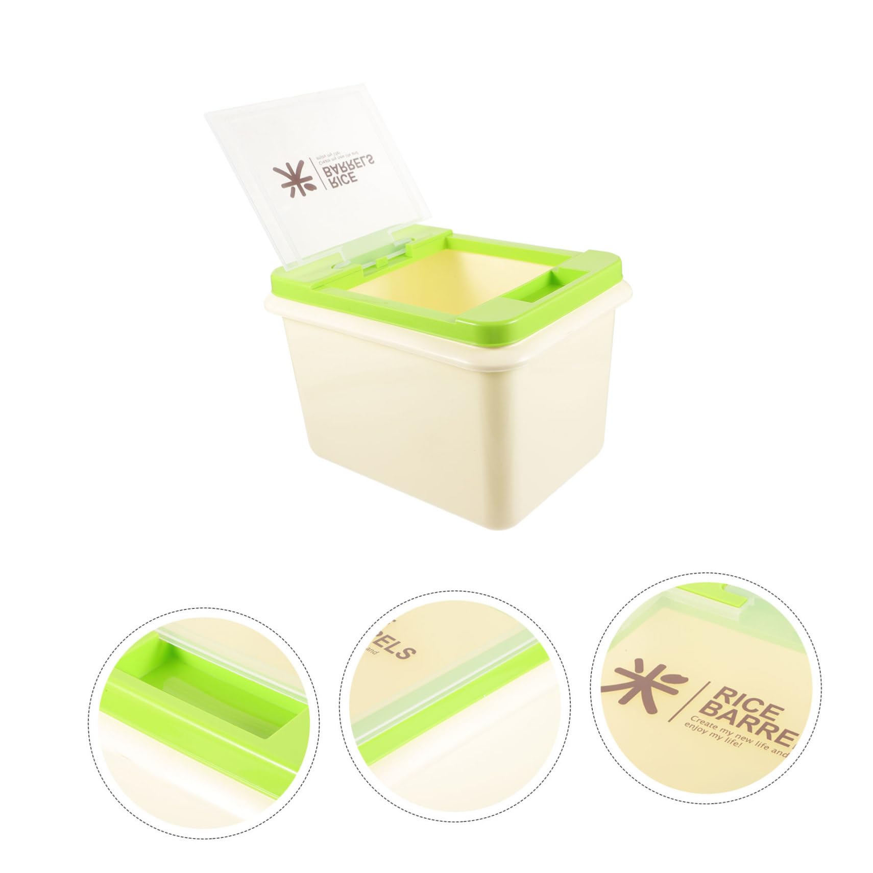 Mikinona 10l Pet Food Barrel Airtight Lid Cat Food Storage Bin Grain Box Dog Food Storage Bin Simple Generous Pet Food