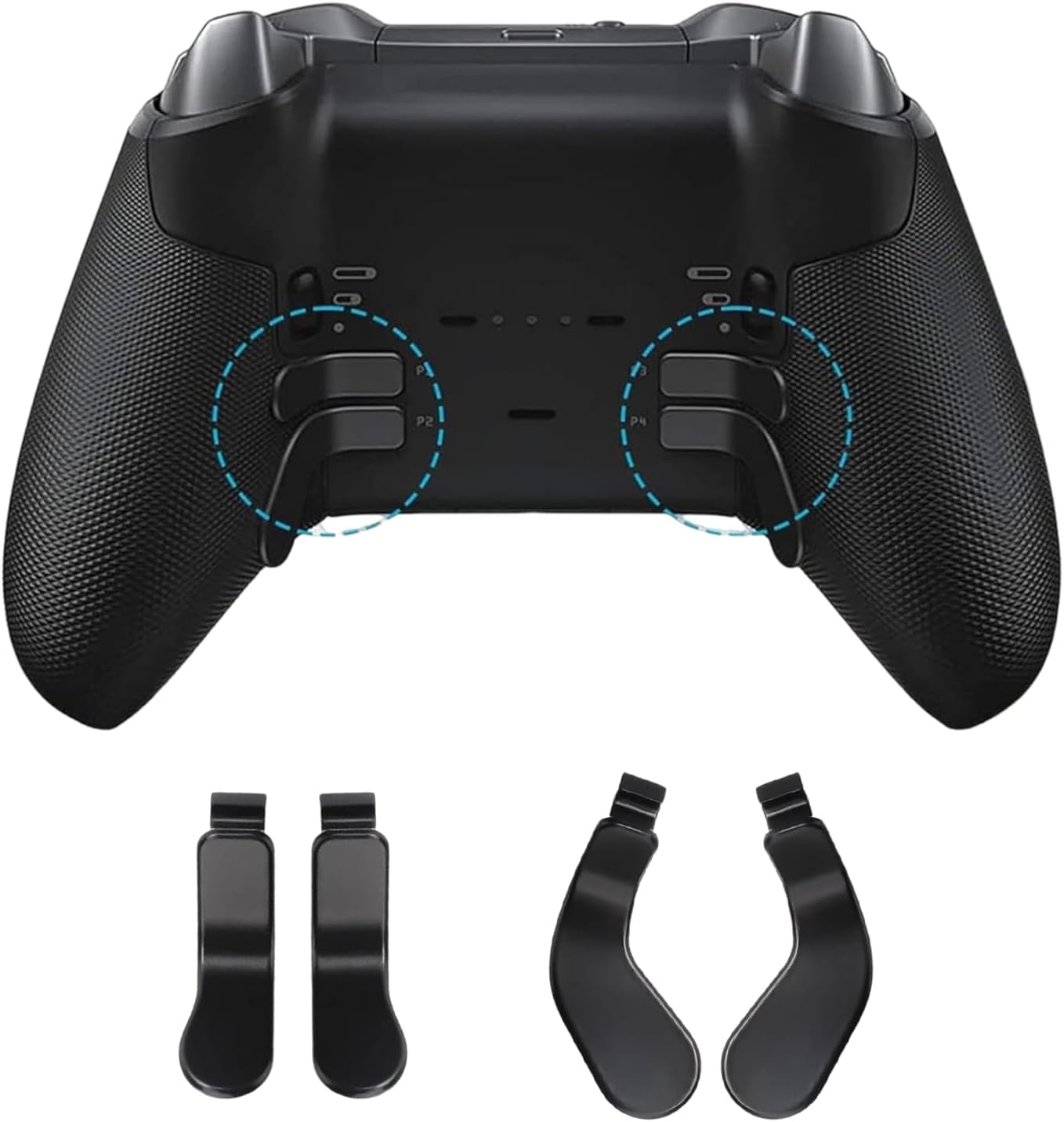 13 in 1 Metal Thumbsticks for Xbox Elite Controller Series 2 Accessories Kit For Xbox One Elite Series 2 Controller For Xbox Controller Elite Elite Series 2 Controller Paddles Trigger Buttons