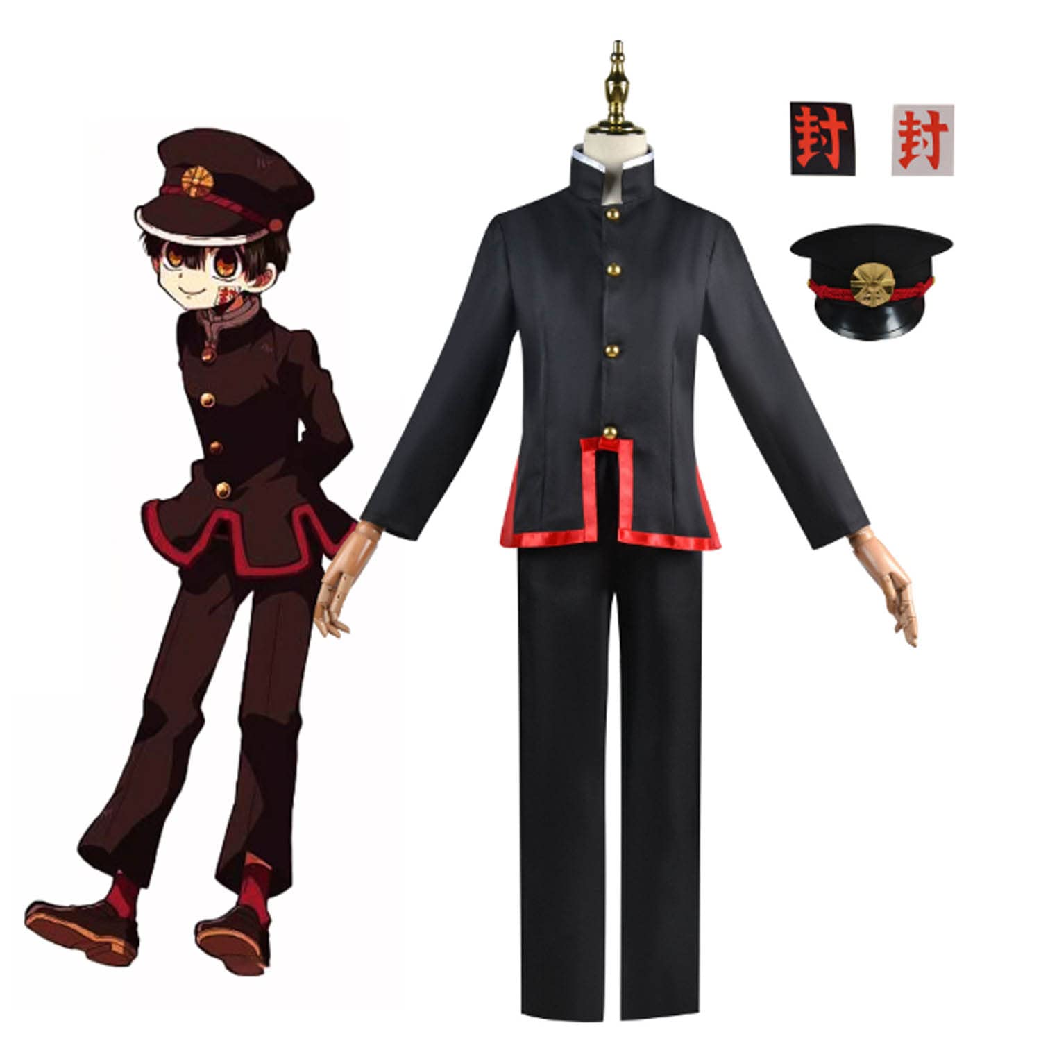 Anime Toilet Bound Hanako Kun Disfraz de Cosplay Yashiro Nene Juego de role Uniforme Conjunto Completo Halloween Fiesta Carnaval Traje de vestir con Peluca para Hombres