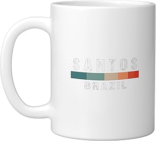 Santos Brazil City Trip Ceramic Mug, White