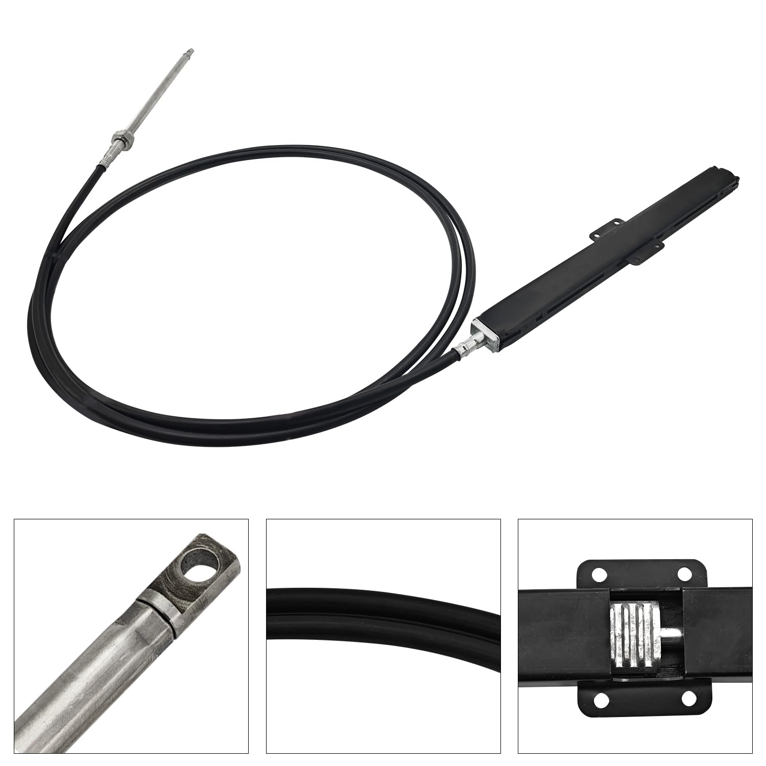 SSC13420 20Ft Mechanical Rack & Pinion Steering Cable Compatible with SB39526P SB39544P Bezel Kits for Back Mount Steering System & SH5210P SH5230P Helm Units Fits for SS14120 SS15120